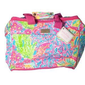 NWT Lilly Pulitzer Insulated Beach Cooler in Lovers Coral 15.5" x 10" x 12"